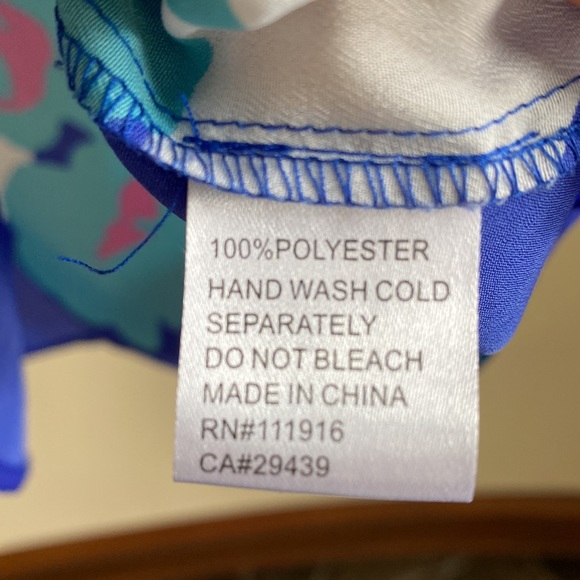 Anthropologie 🔥 Yumi Kim Blue Floral Shirt Tip Sz S - Picture 6 of 8